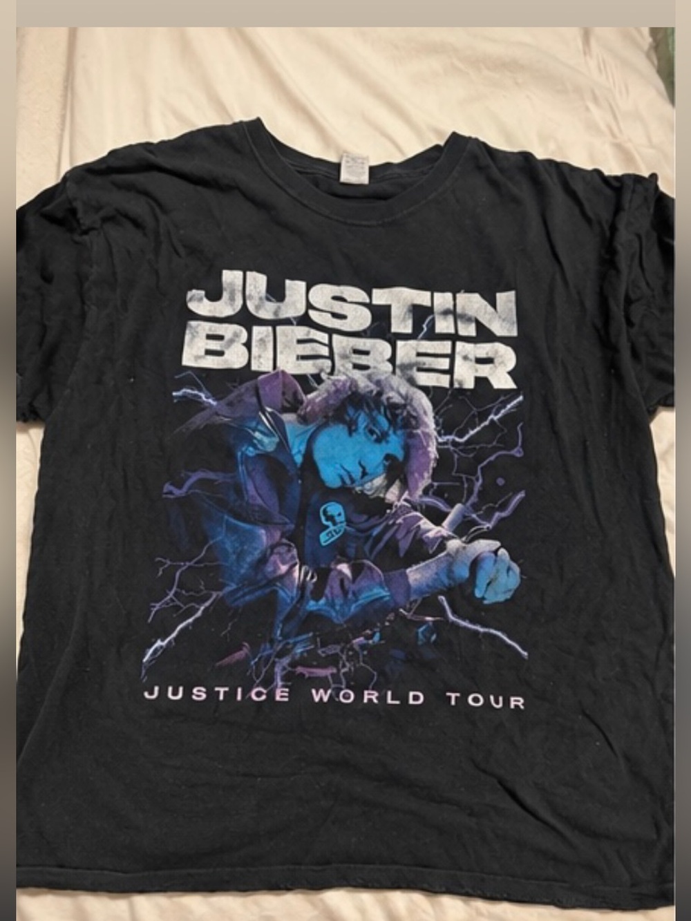 Justin Bieber Justice World Tour 2022 Black Graphic Tee